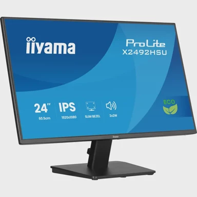 IIYAMA Monitor 24" FHD IPS 120Hz USB hub, crna 